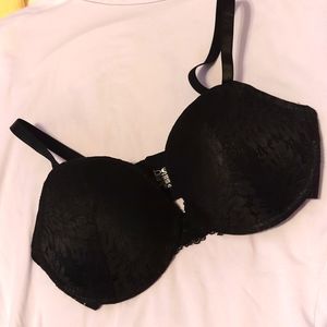 Bebe Push Up Bra Set Black and Pink 34DD
